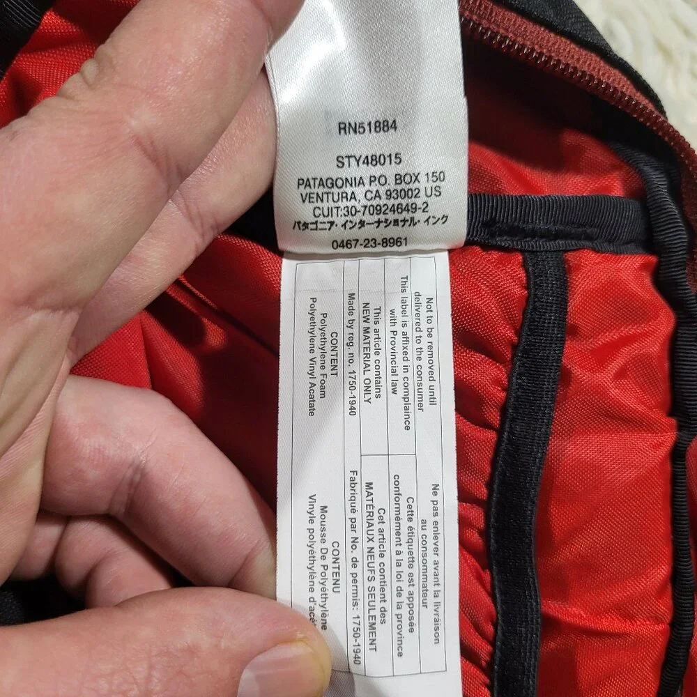 Patagonia * Goose Island Black Backpack Durable Outdoor Design - Picture 12 of 15